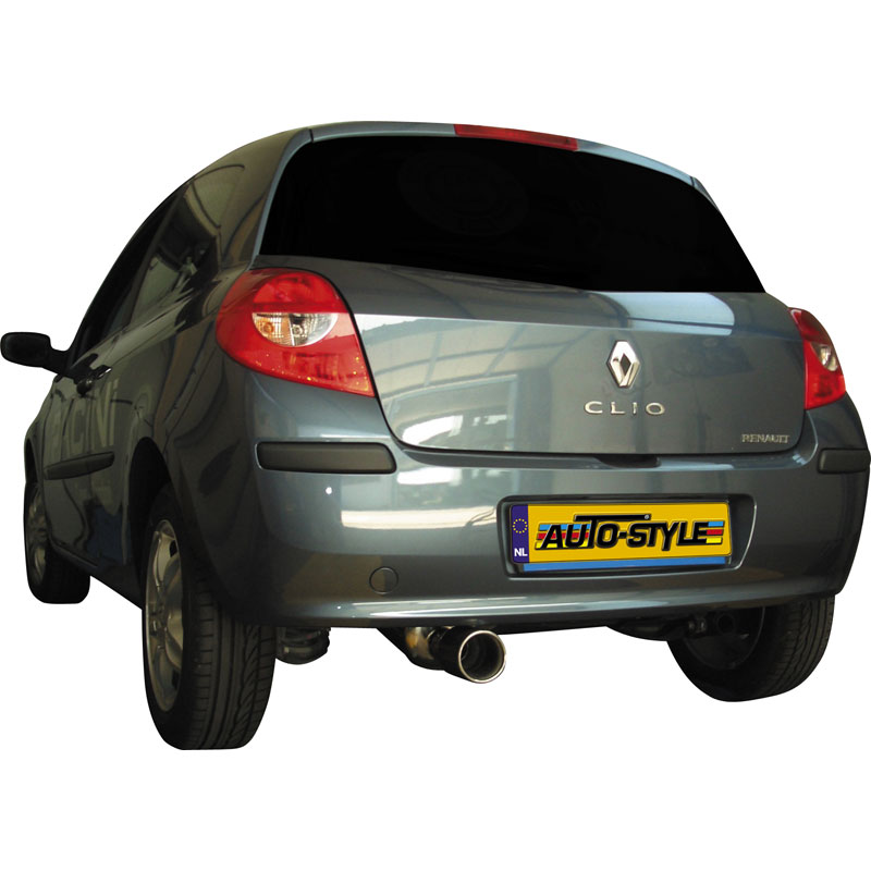 100% Inox Sport Exhaust  Renault Clio III 1.4 16v (98HP) 2005- 102mm