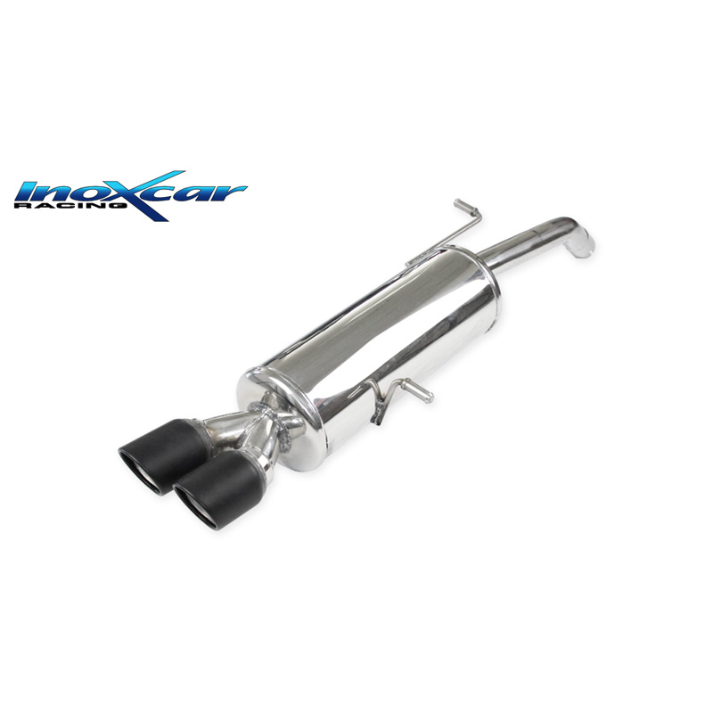 100% Inox Sport Exhaust  Citroën DS3 1.6 Turbo Racing 207hp 2011- 1x100mm X-Race Black Matt