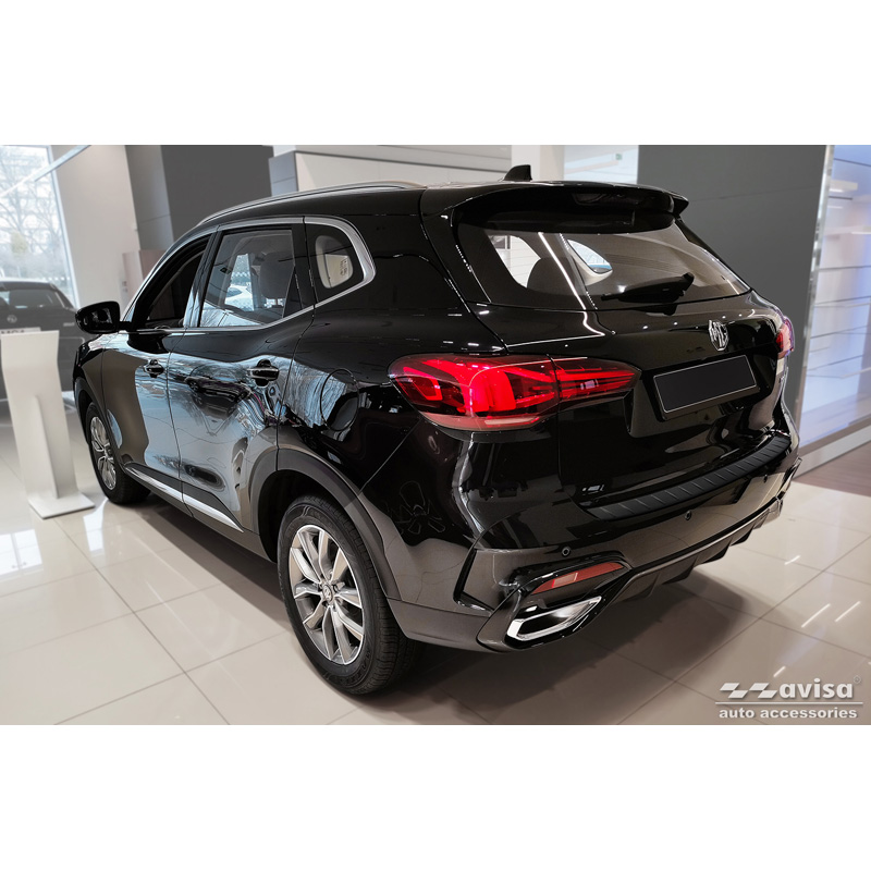 Matt Black Stainless Steel Rear bumper protector  MG (E)HS Facelift 2020-2023 & Facelift 2023-2024 'Ribs'