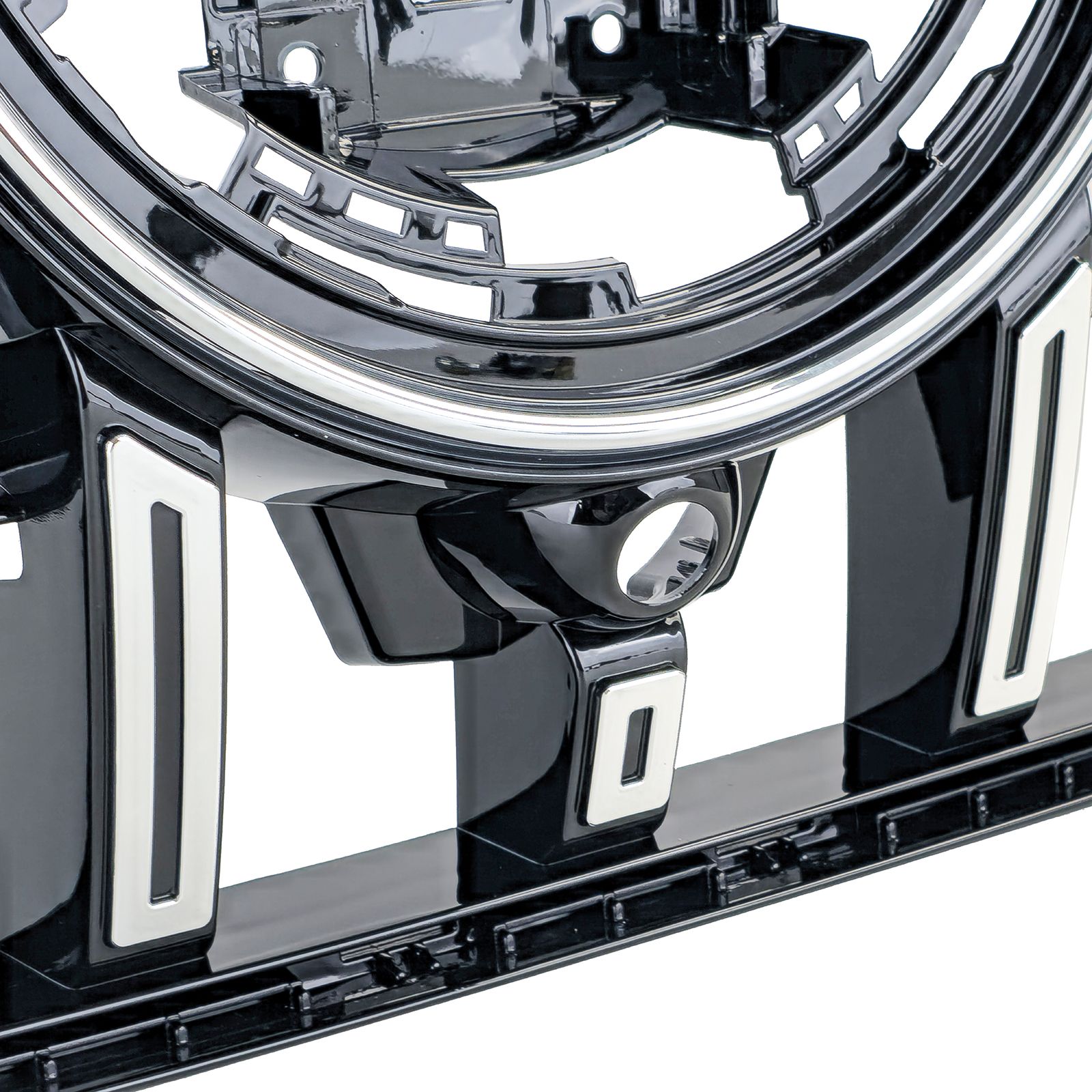 Grill passend voor Mercedes GLS X167 FL 23-.. Glans Zwart / Chroom