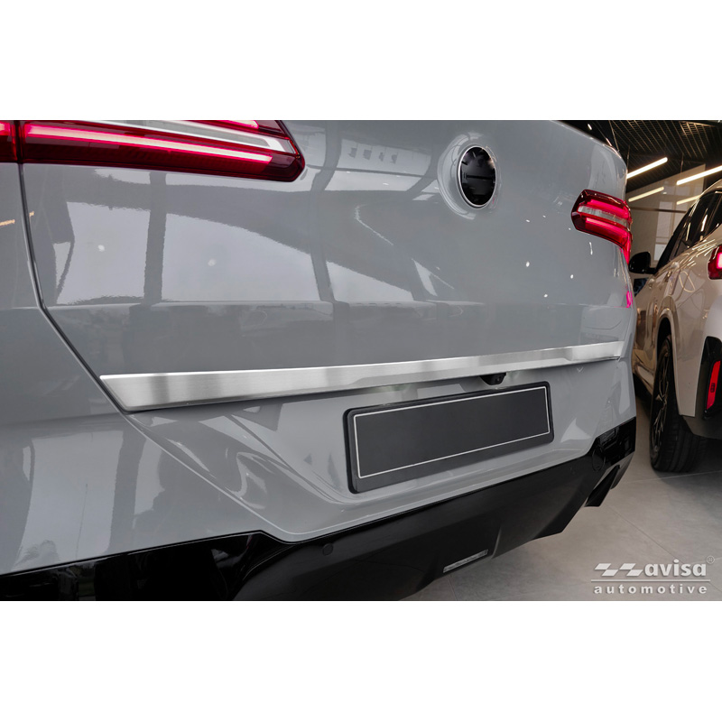 Avisa Brushed Stainless Steel Trunk Tailgate Trim Cover  BMW X3 (G45) 2024- excl. M-Sport