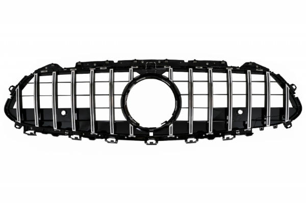 Grill passend voor Mercedes CLS C257 GTR Design Zwart/Chroom