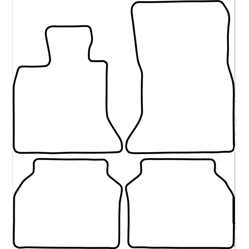 Set velour car mats  BMW 5-Series (F07) GT 2009-