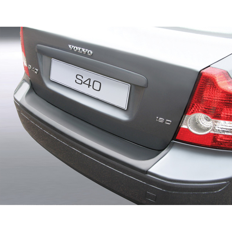 ABS Rear bumper protector  Volvo S40 2004-2007 Black