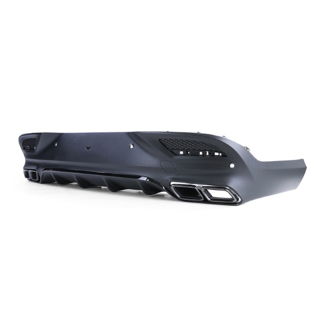 Diffuser passend voor Mercedes GLE C292 COUPE (2015-..) GLE63 Uitlaat sierstukken Zwart