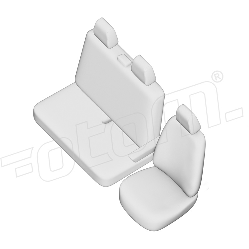 otoM New York Design Artificial leather seat covers 2+1  Renault Master IV 2024- (armrest on driver's seat)