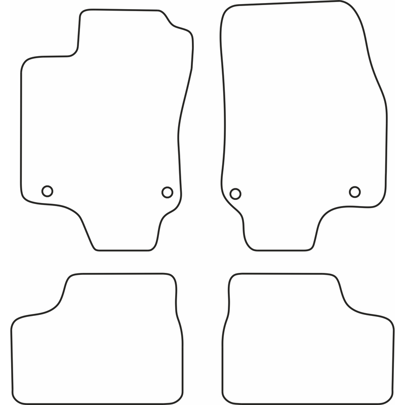 Set car mats  Opel Astra G 1998-2004