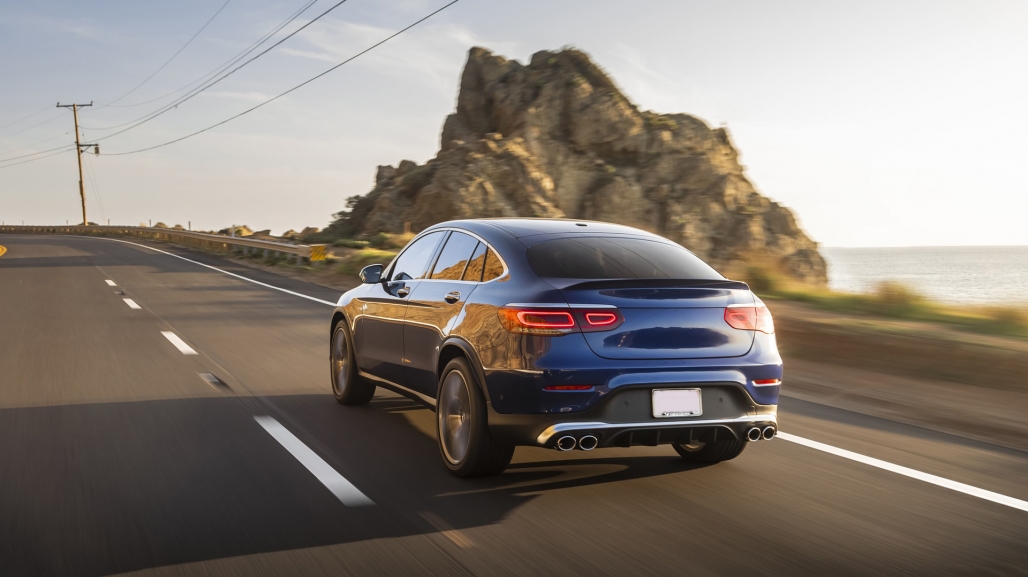 Diffuser passend voor Mercedes GLC C253 (2020-..) Coupe Facelift GLC43 incl. Uitlaat Stukken Zilver