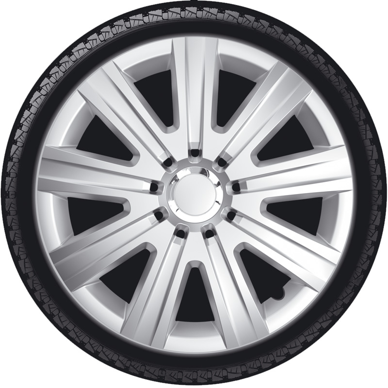 Set wheel covers Magnum Pro 16-inch silver/chrome ring