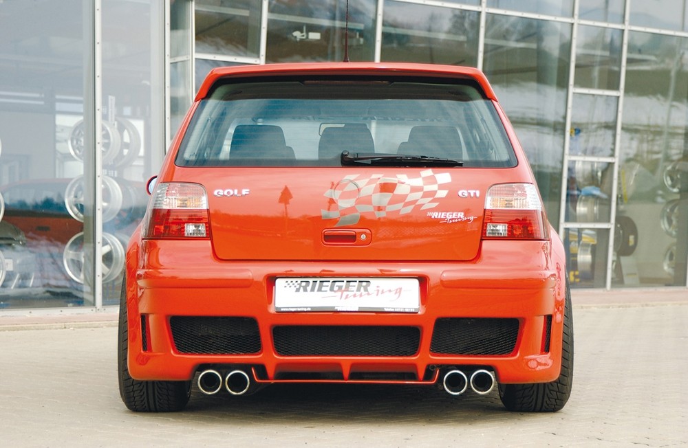 Rearbumper RS-4-Look met geopende air intake VW Golf IV Rieger