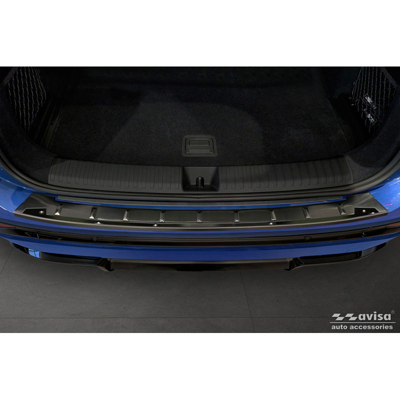 Avisa Black Stainless Steel Rear bumper protector  Audi Q6 e-tron (GFB) 2024- 'Shadow Premium'