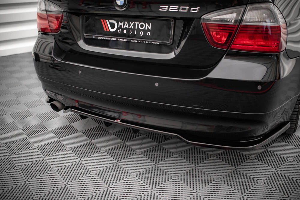 Diffuser passend voor BMW 3 Serie E90 Maxton Glans Zwart