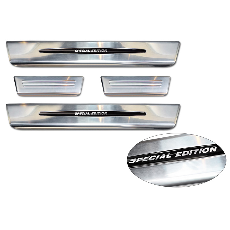 Inox door sill protectors  Renault Megane E-Tech 2022- - 'Special Edition' - 4-pieces