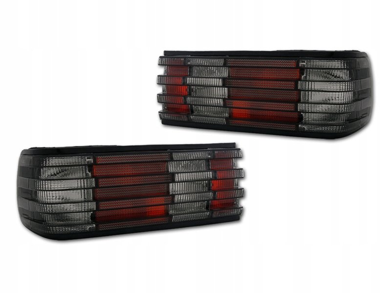 Tail Lights Mercedes W126 Red/Black 80-91