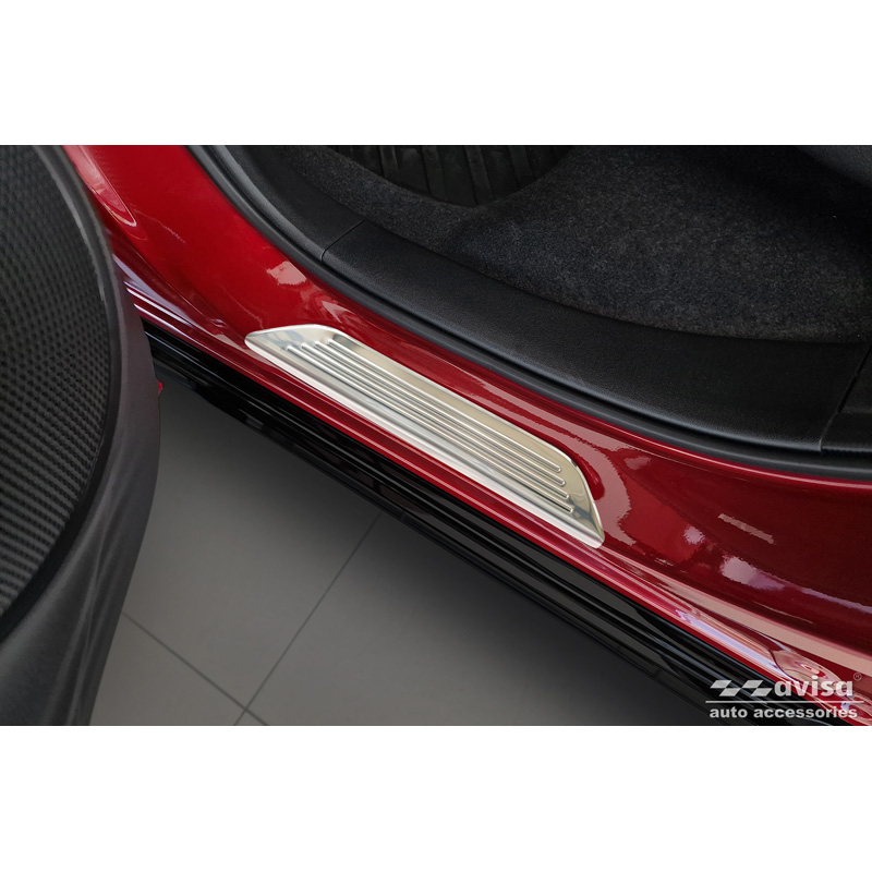 Inox door sill protectors  Honda ZR-V (RZ4) 2023- - 'Lines' - 4-pieces