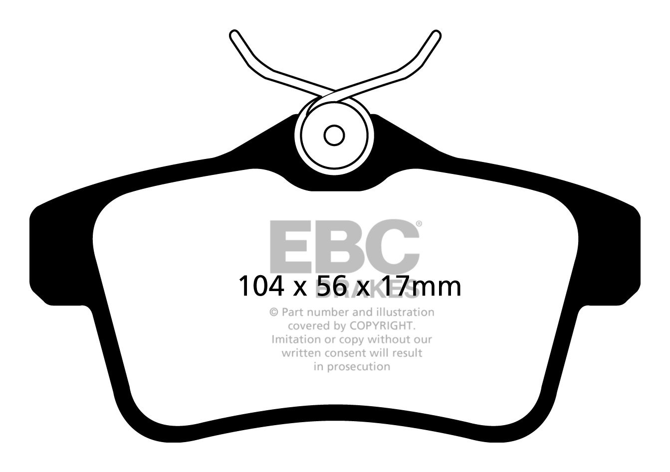 EBC Brakes PEUGEOT 3008 2.0 TD hybrid 2011-.. Remblokken achterz