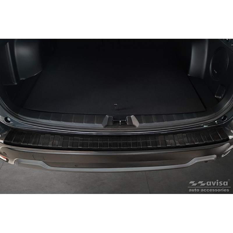Real 3D Carbon Rear bumper protector  Subaru Forester V 2018- 'Ribs'