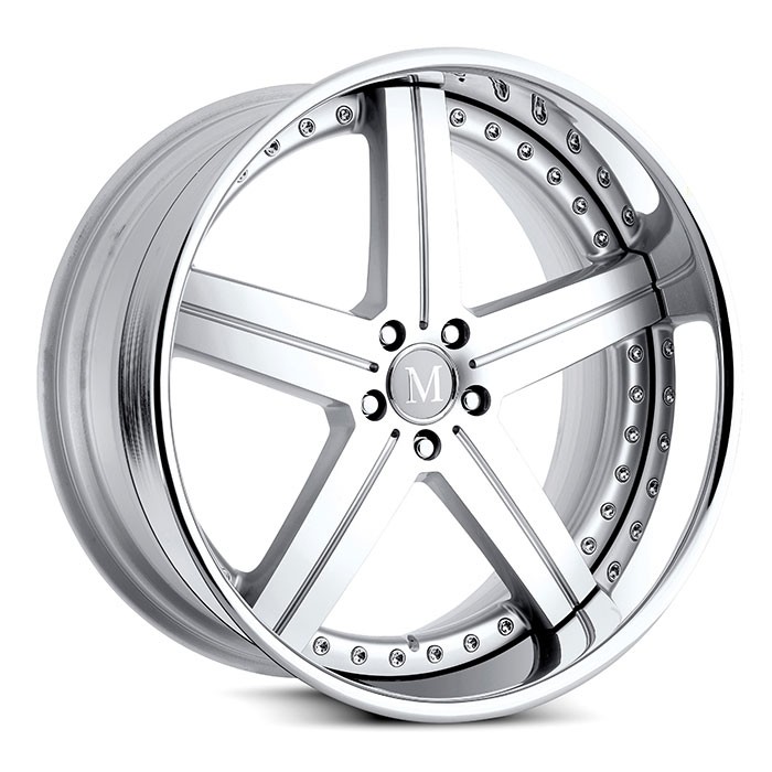 Velgen Mandrus Stuttgart 19x9,5 5x112 ET52 Zilver Machined Face