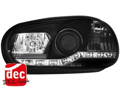 Headlights VW Golf IV Devil Eyes Dayline Black