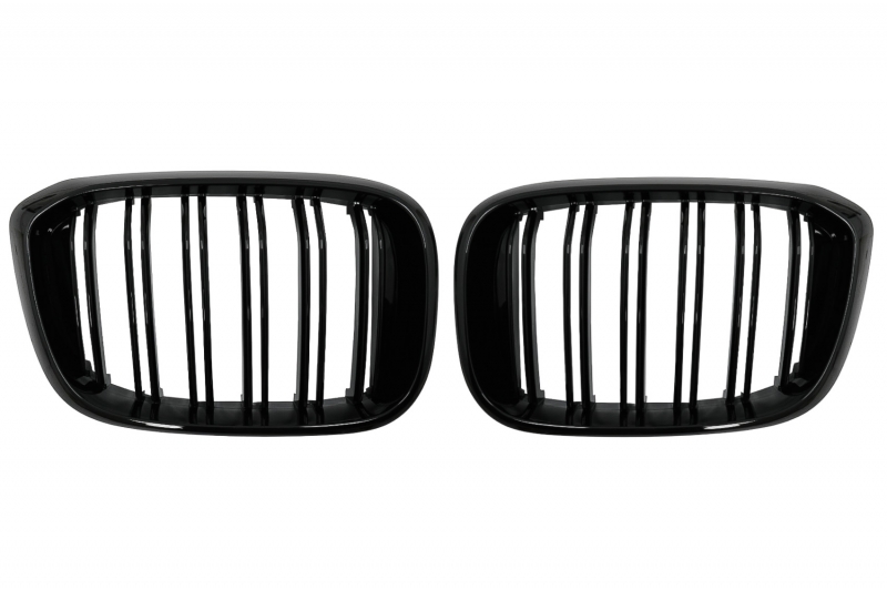 Grill Nieren passend voor BMW X3 G01 / X4 G02 Double Stripe M Design Piano Zwart