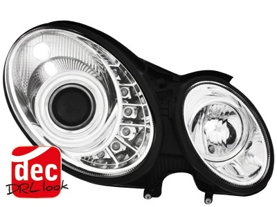 Headlights Mercedes-Benz E-Klasse Typ W211 Dayline 06-08 chrome