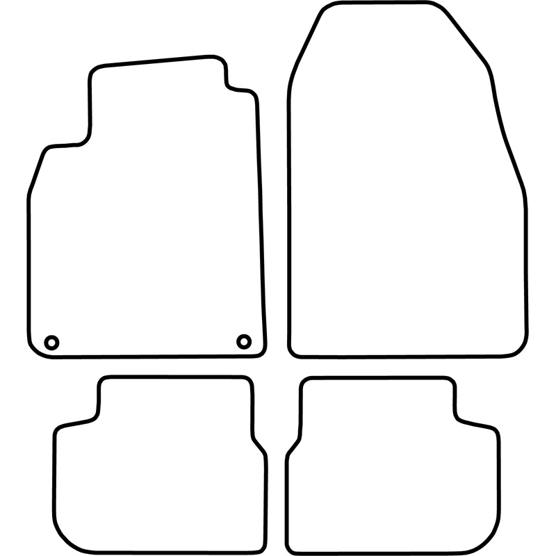 Set car mats  Saab 9-3 Convertible 2008-