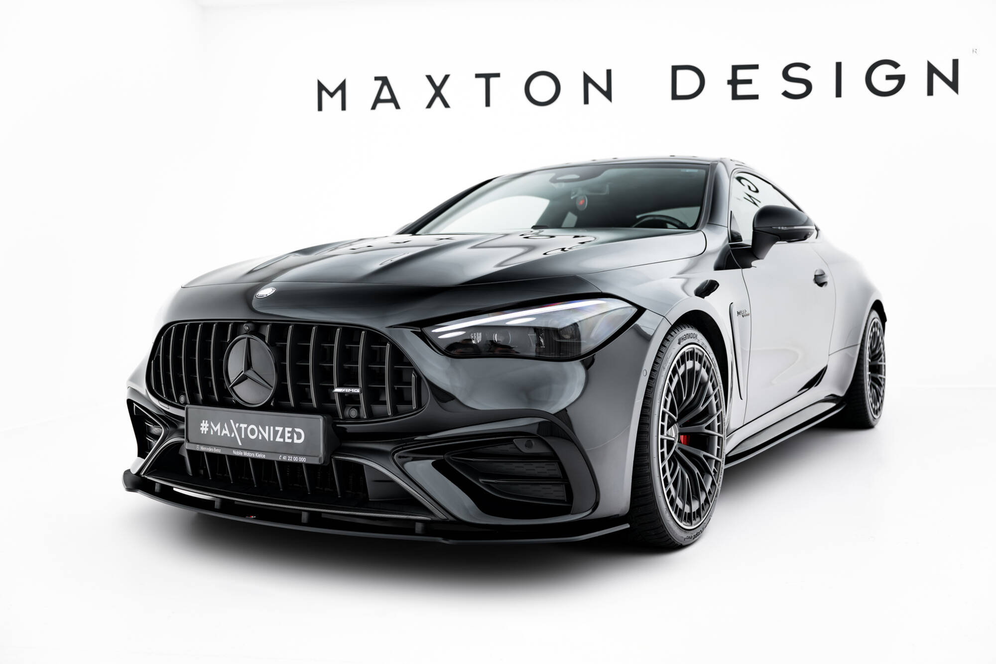Street Pro Voorspoiler passend voor Mercedes-AMG CLE 53 C236 Maxton Glanzend zwart