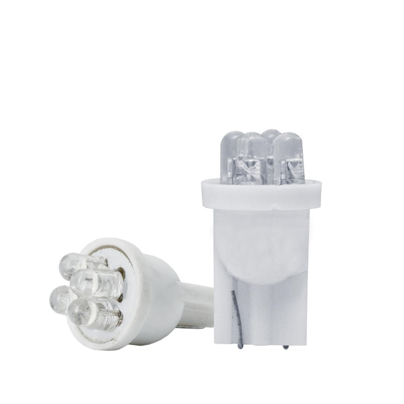 Simoni Racing T10 4-LED 'Multispot' Bulbs - White - Set of 2 pieces