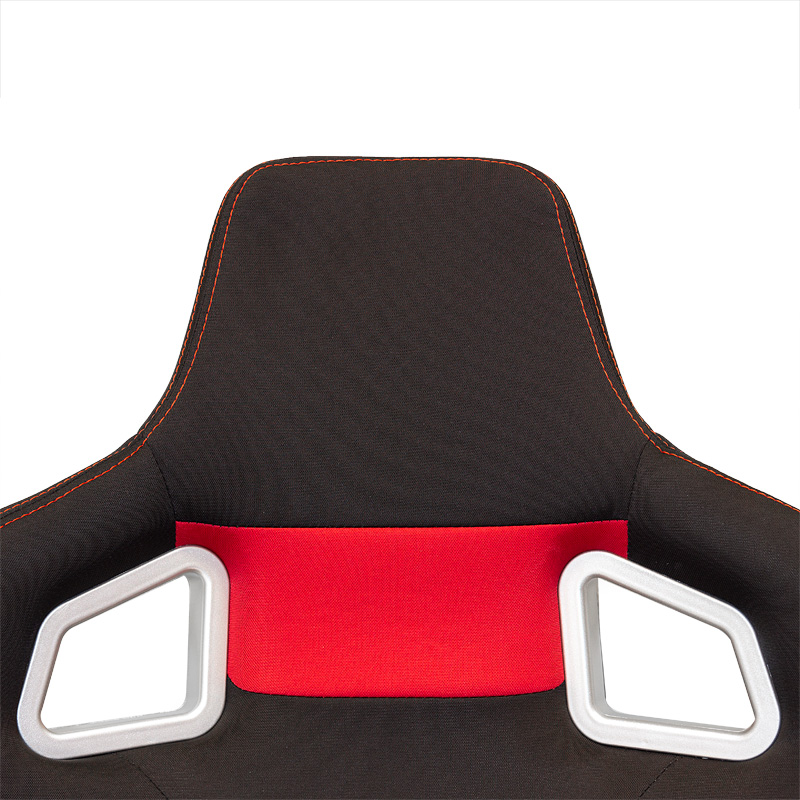 Sport seat 'RS6-II' - Black/Red Fabrics - Dual-side reclinable back-rest - incl. slides