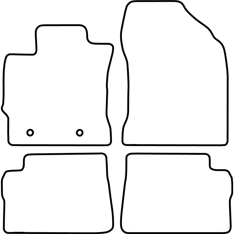 Set car mats  Toyota Auris II 2013- incl. Hybrid