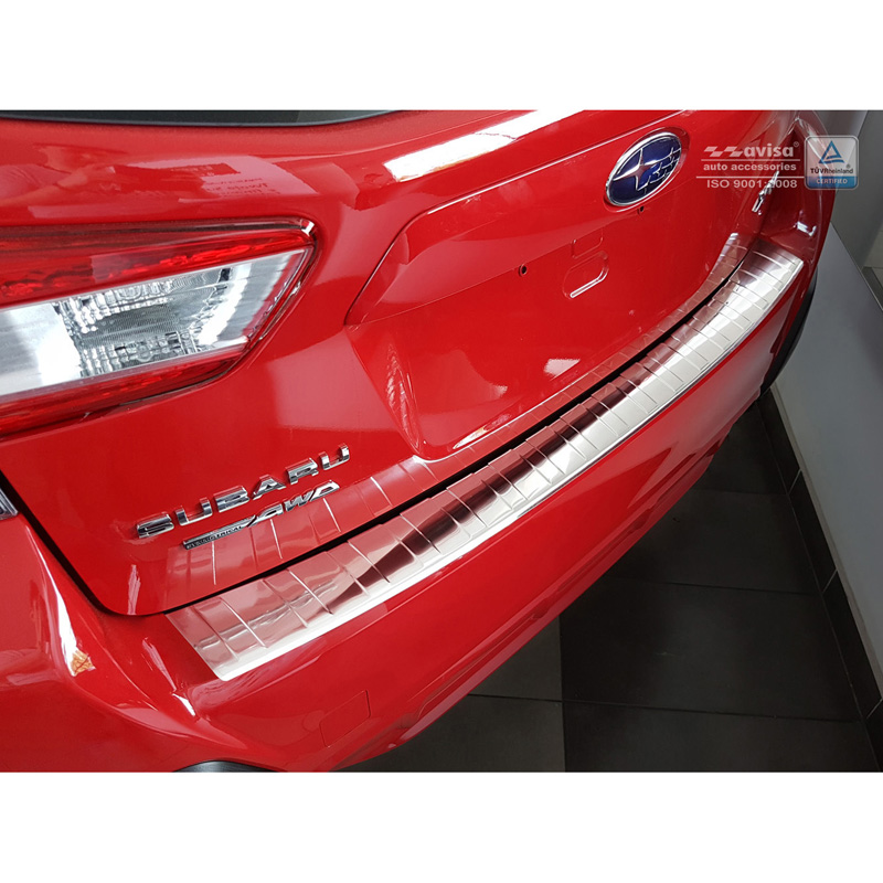 Stainless Steel Rear bumper protector  Subaru XV II 2017- 'Ribs'