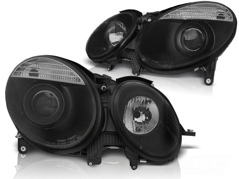 Headlights Mercedes-Benz E-Klasse Typ W211 Bj. 02-06 black