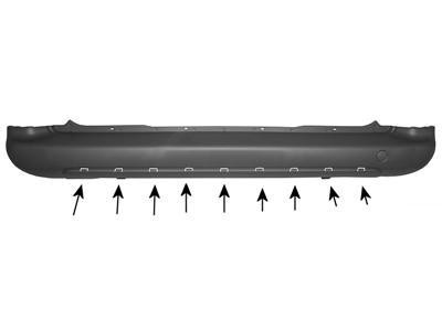 achterbumper, Tepee/XTR Citroen Berlingo, 2008-2014