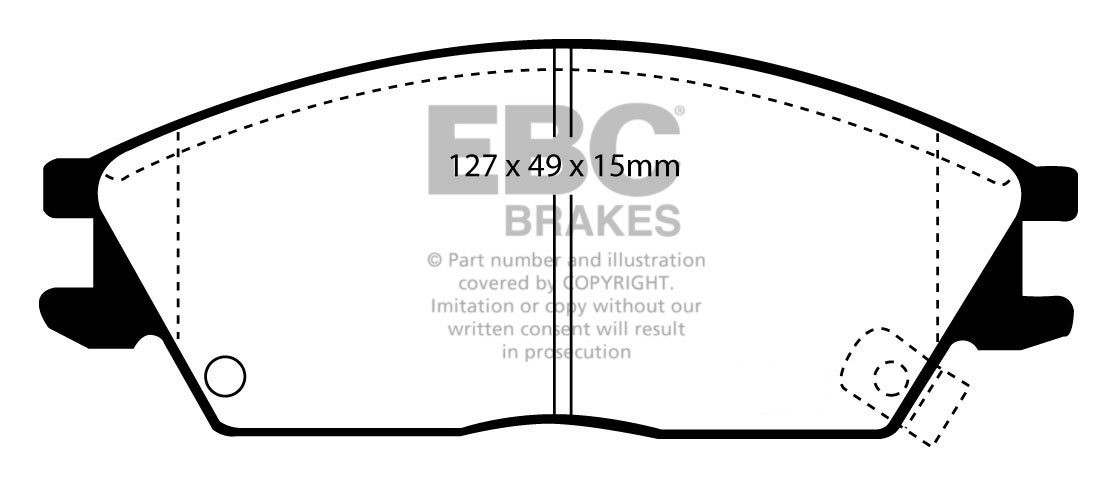 EBC Brakes HYUNDAI Accent 1.5 94-99 Remblokken voorzijde