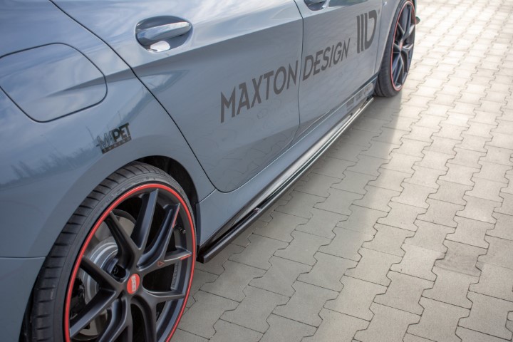 Zijskirts passend voor BMW 1 Serie F40 M-Pack/ M135i Glans Zwart V1
