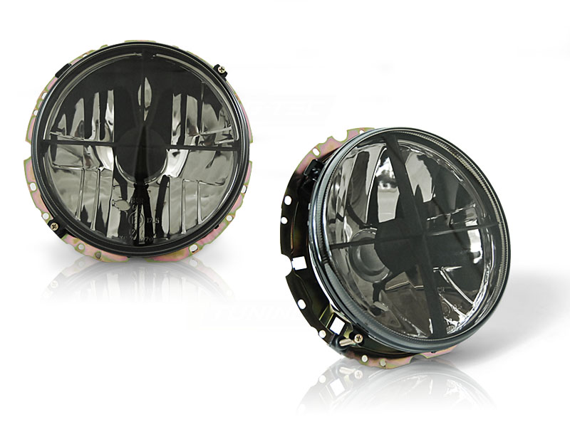 Headlights VW Golf I Clear Black