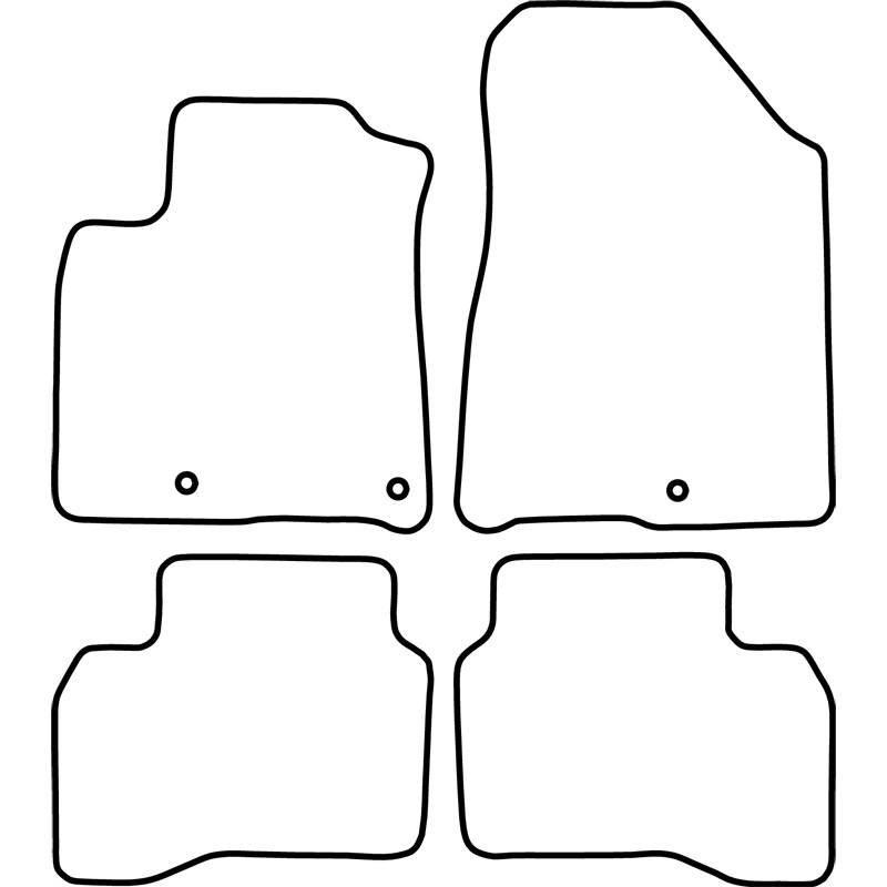 Set velour car mats  Kia Niro 2016- excl. e-Niro