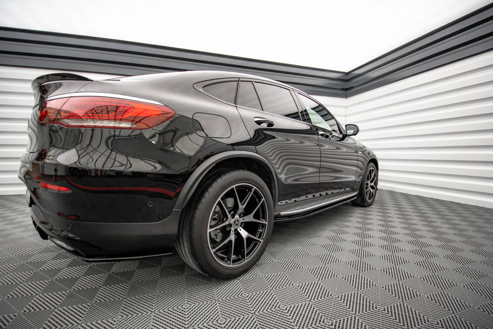 Zijskirts passend voor Mercedes GLC AMG Pakket X253 Maxton Glans Zwart