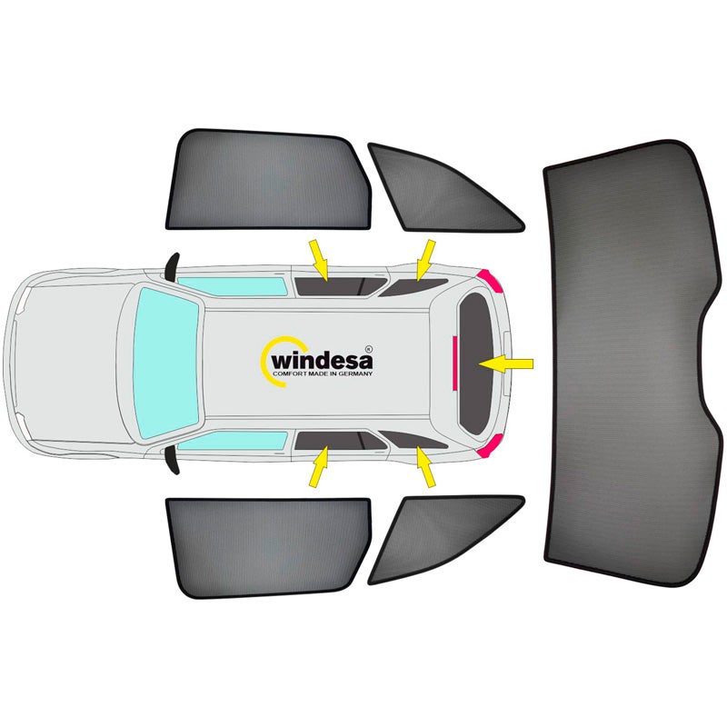 SunClip Privacy & Sun protection  Ford Capri EV (CX740L) 2024-