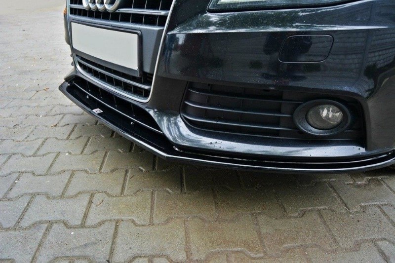 Voorspoiler passend voor Audi A4 B8 V.2 Glanzend Zwart