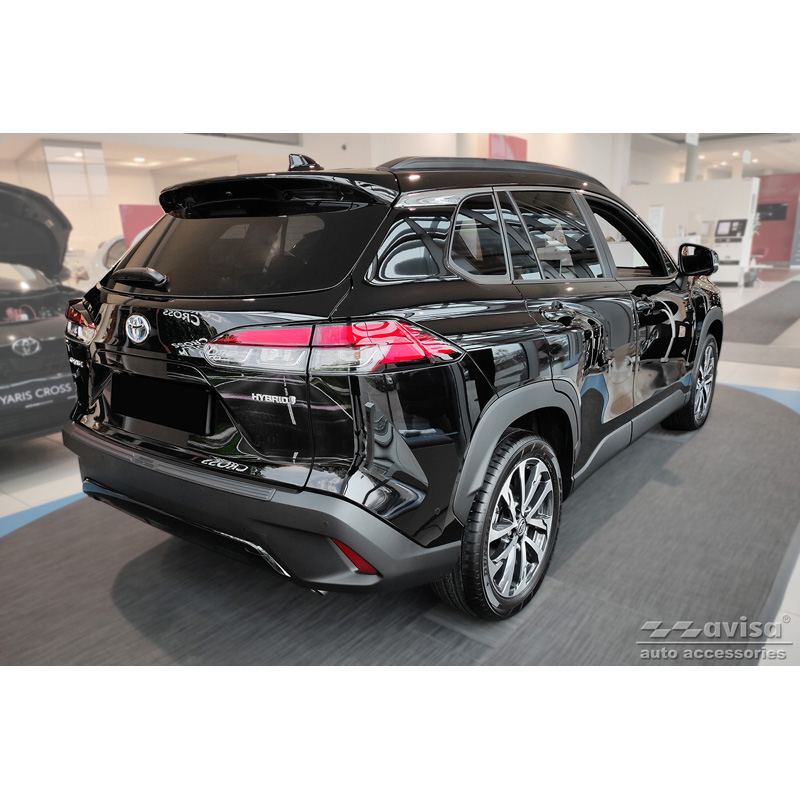 Inox door sill protectors  Toyota Corolla Cross 2020- 'Cross' 4-pieces