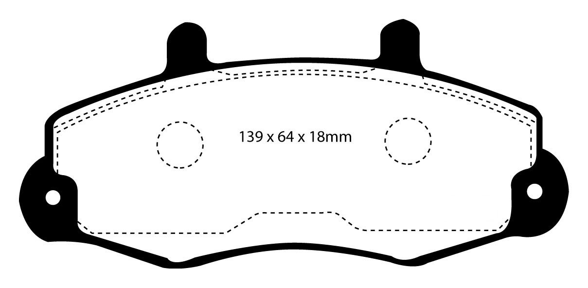 EBC Brakes FORD BEDRIJFSWAGEN Tourneo 2.0 94-2000 Remblokken voo