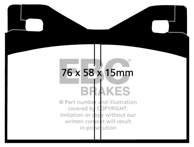 EBC Brakes VW K70 1.8 70-75 Remblokken voorzijde