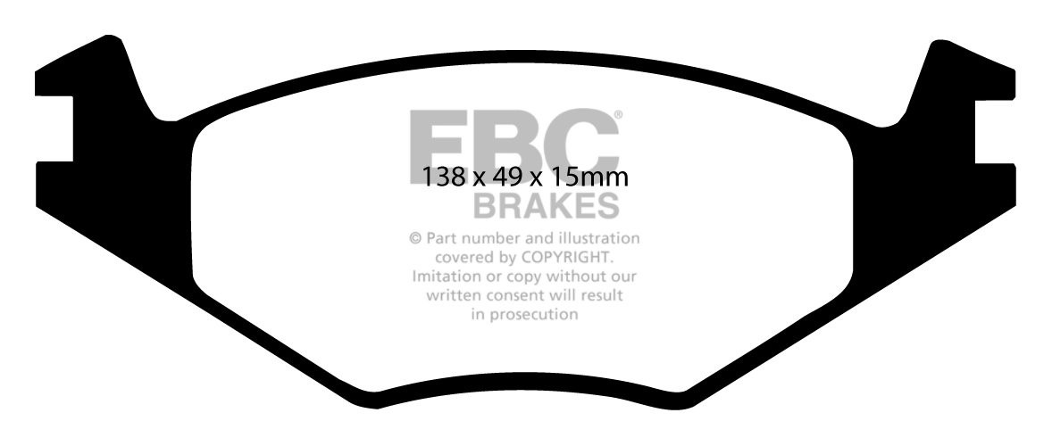 EBC Brakes SEAT Toledo 1.6 91-95 Remblokken voorzijde