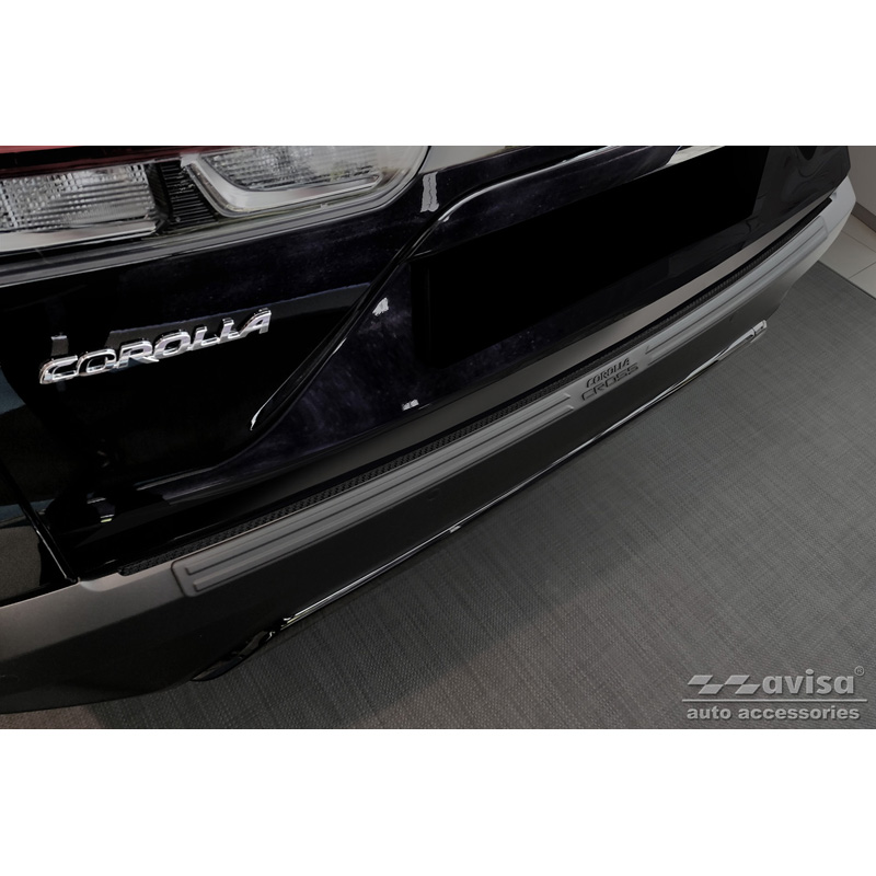 Real 3D Carbon Rear bumper protector  Toyota Corolla Cross 2022- 'Ribs'