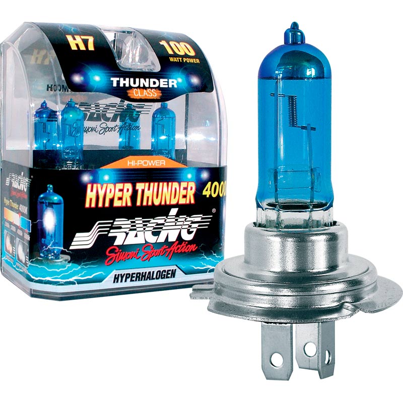 Simoni Racing Halogen Bulbs 'White Shock' H3 (4200K) 12V/55W, set of 2 pieces ECE-R37