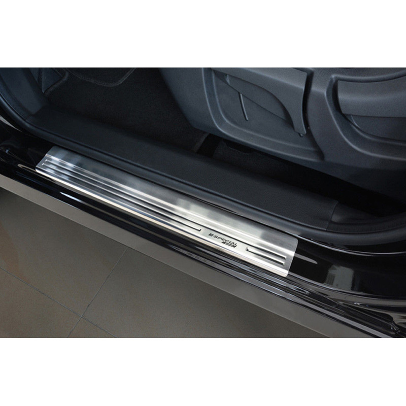 Inox door sill protectors  Nissan Qashqai II 2014-2021 - 'Special Edition' - 4-pieces