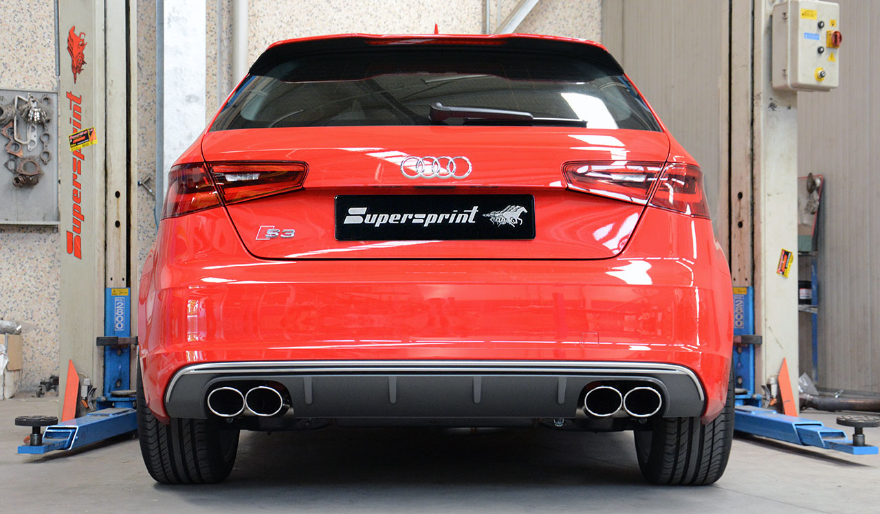 AUDI A3 8V 2.0 TDI (150 Hp) 2012 Endpipe kit 100x75 Right + 100x75 Left