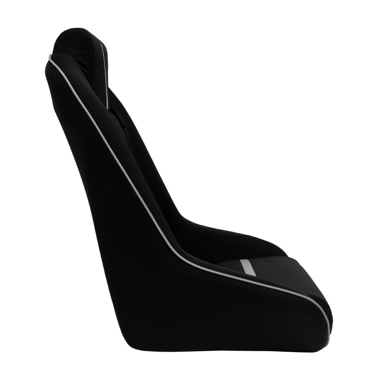 Sport seat 'Classic RS' - Black/Grey - Non-reclinable back-rest + Integrated head-rest - incl. slides