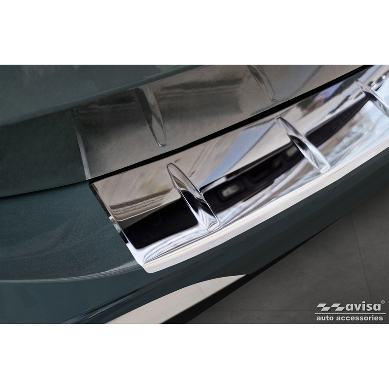 Chrome Stainless Steel Rear bumper protector  Volkswagen Tiguan (CT1) 2024- 'Ribs'